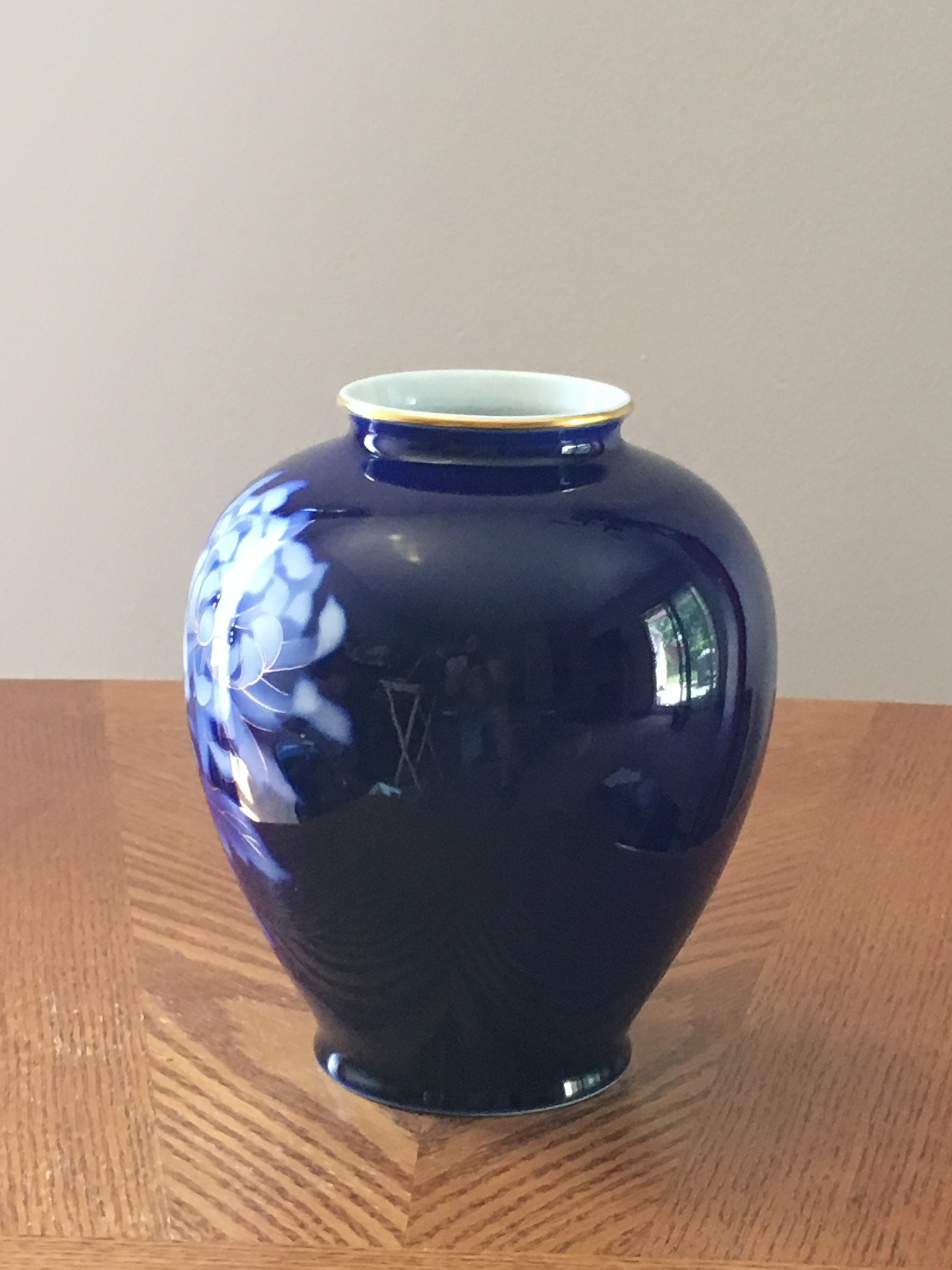 Vintage dark blue vase