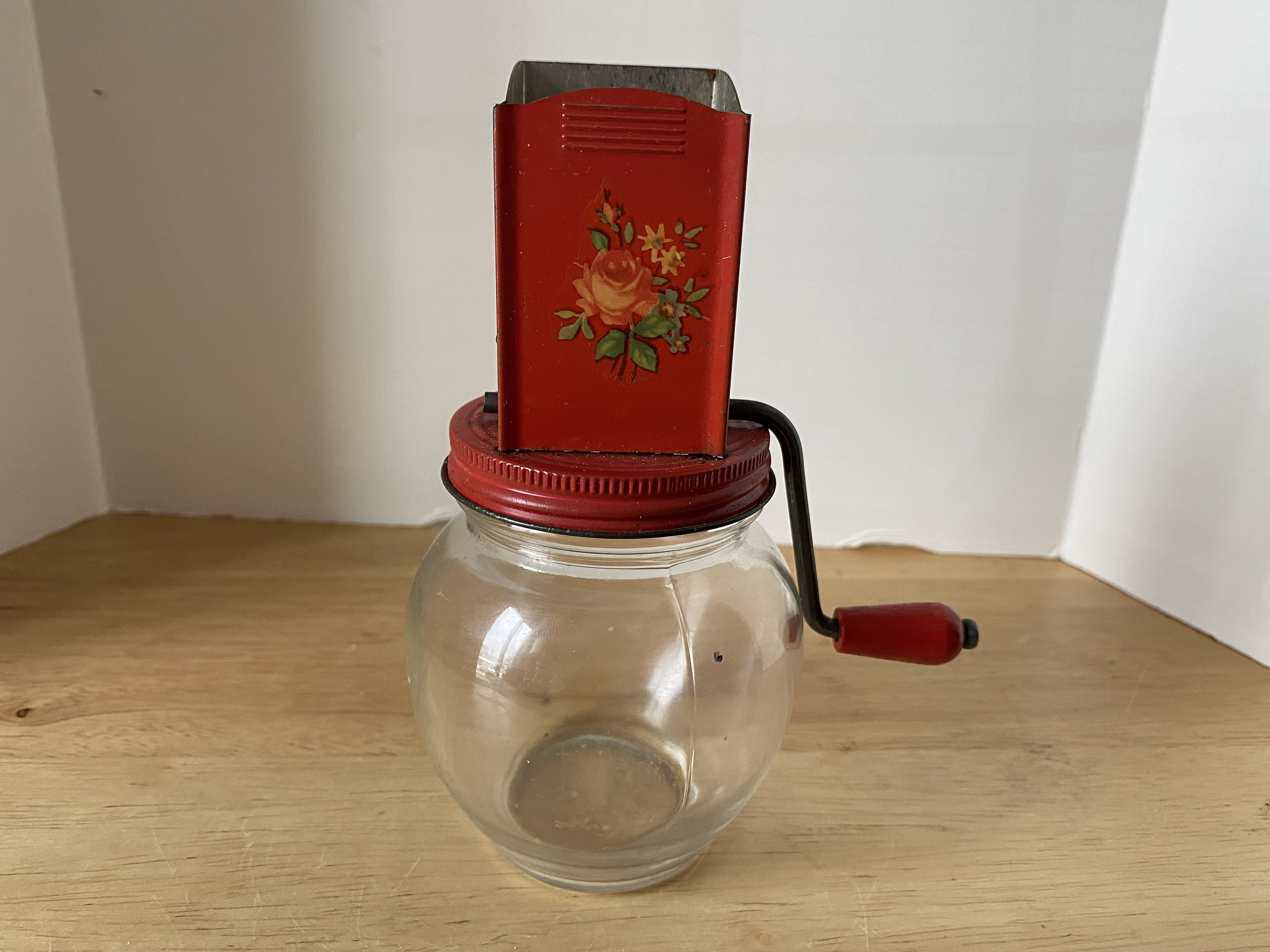 Vintage 1940's Androck Nut Grinder With Flowers on the Etsy