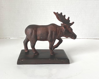 Vintage San Pacific International Iron Moose Sculpture