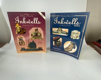 Choice of Vintage Collector's Guide to Inkwells Identification & Values by Veldon Badders-Book I or II