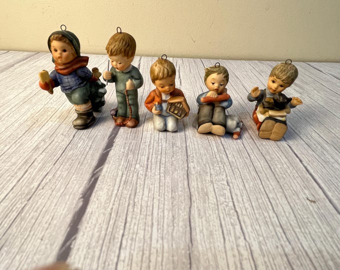 Choice 1997 vintage Berta Hummel boy figurine Christmas Ornaments