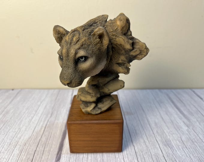 Vintage Mill Creek "Intuition" Cougar sculpture