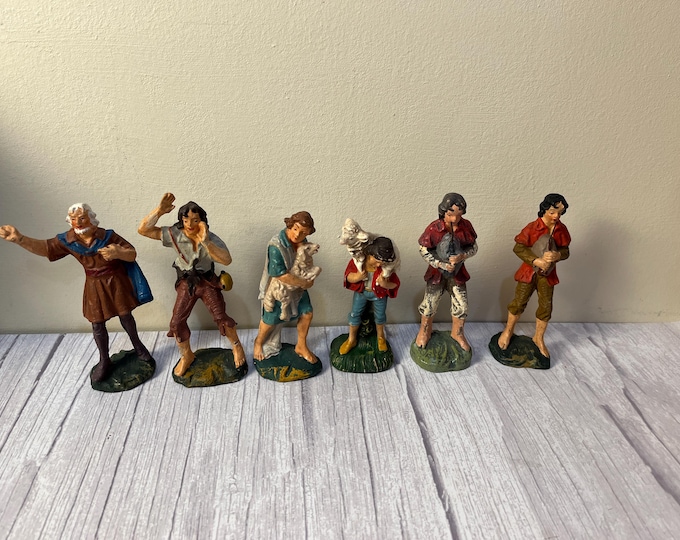 Choice of 6 Piece 1960's Fontanini Nativity Characters