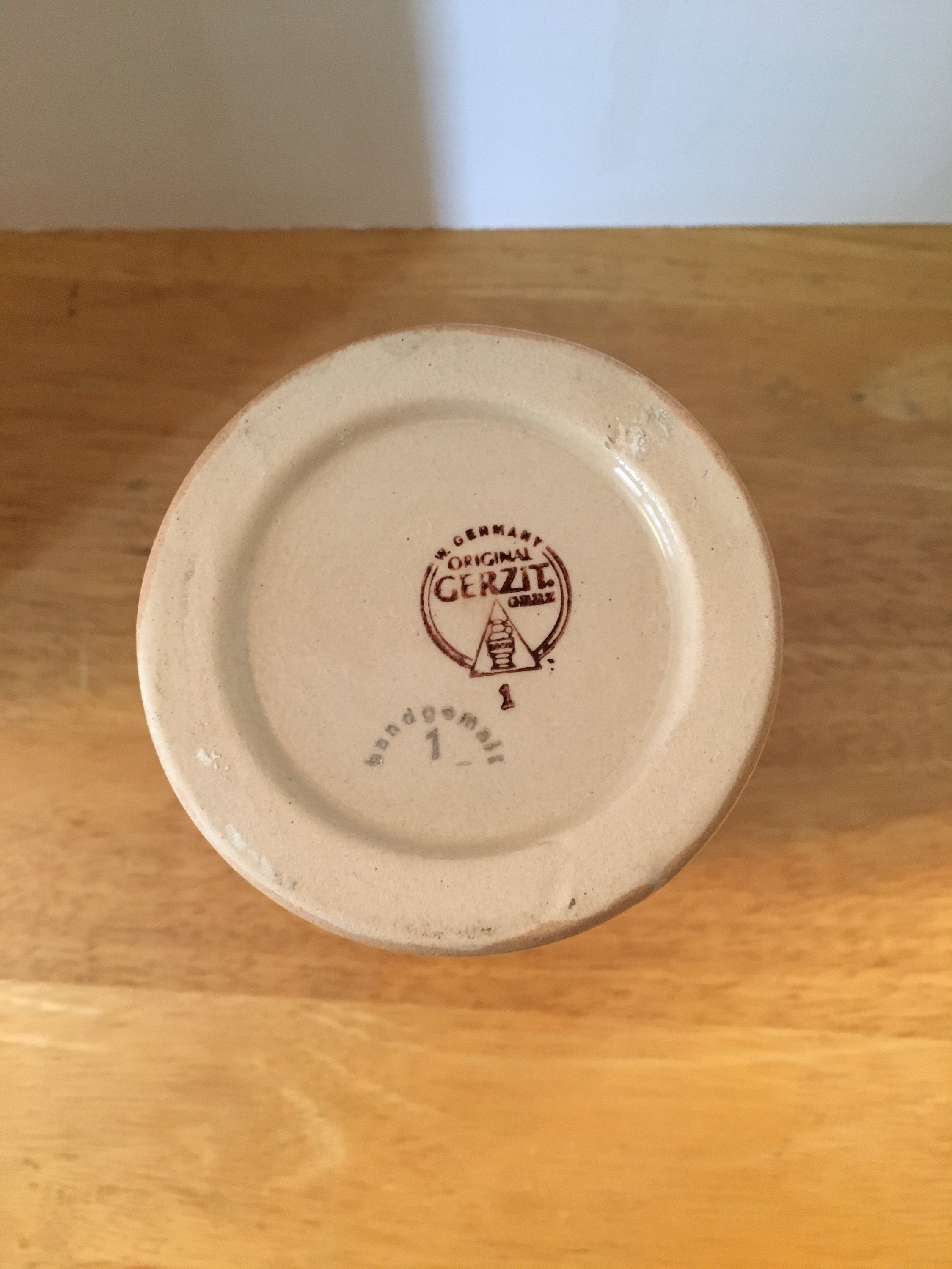 Vintage original Gerzit German beer stein