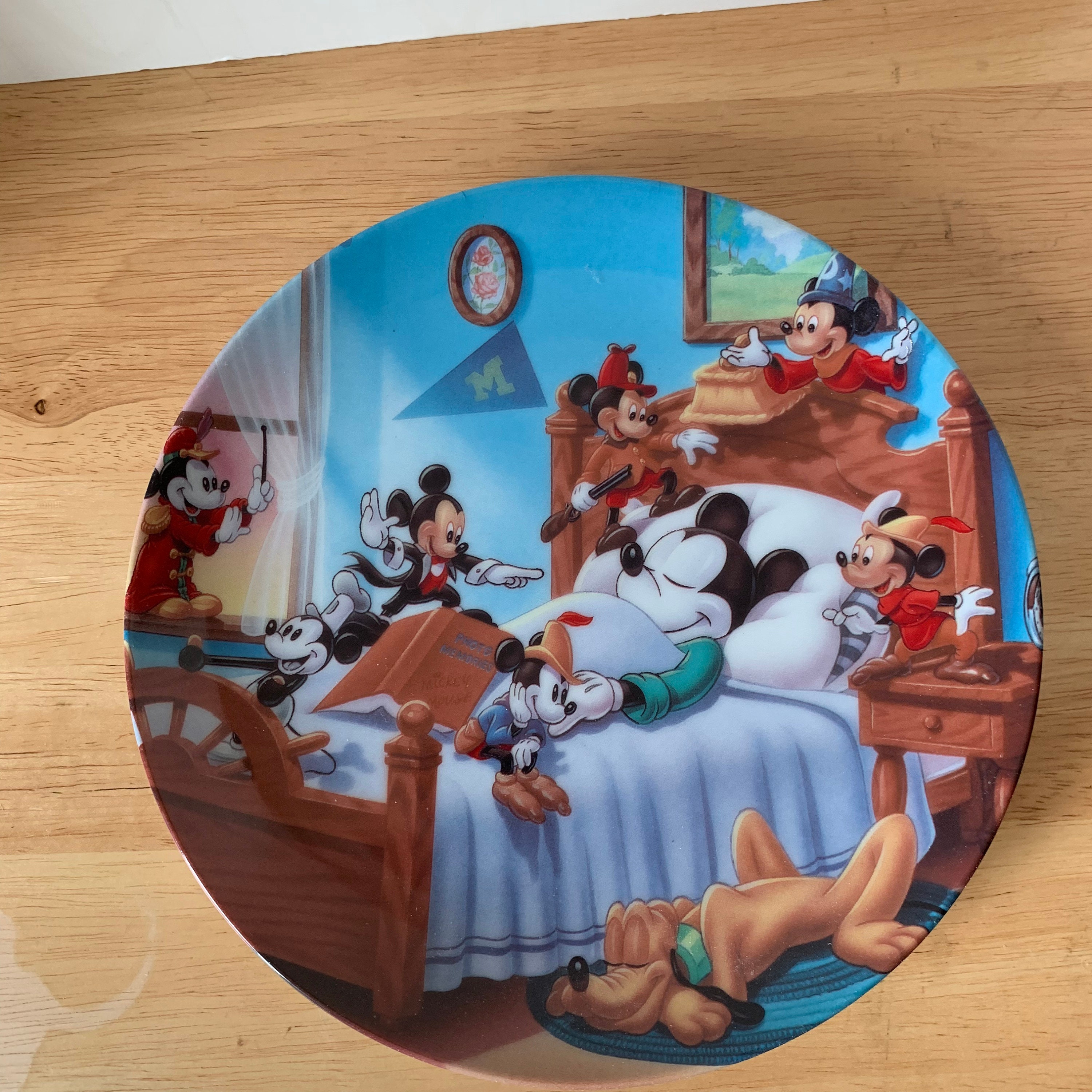 Vintage Mickey Mouse Through the Years decor plate