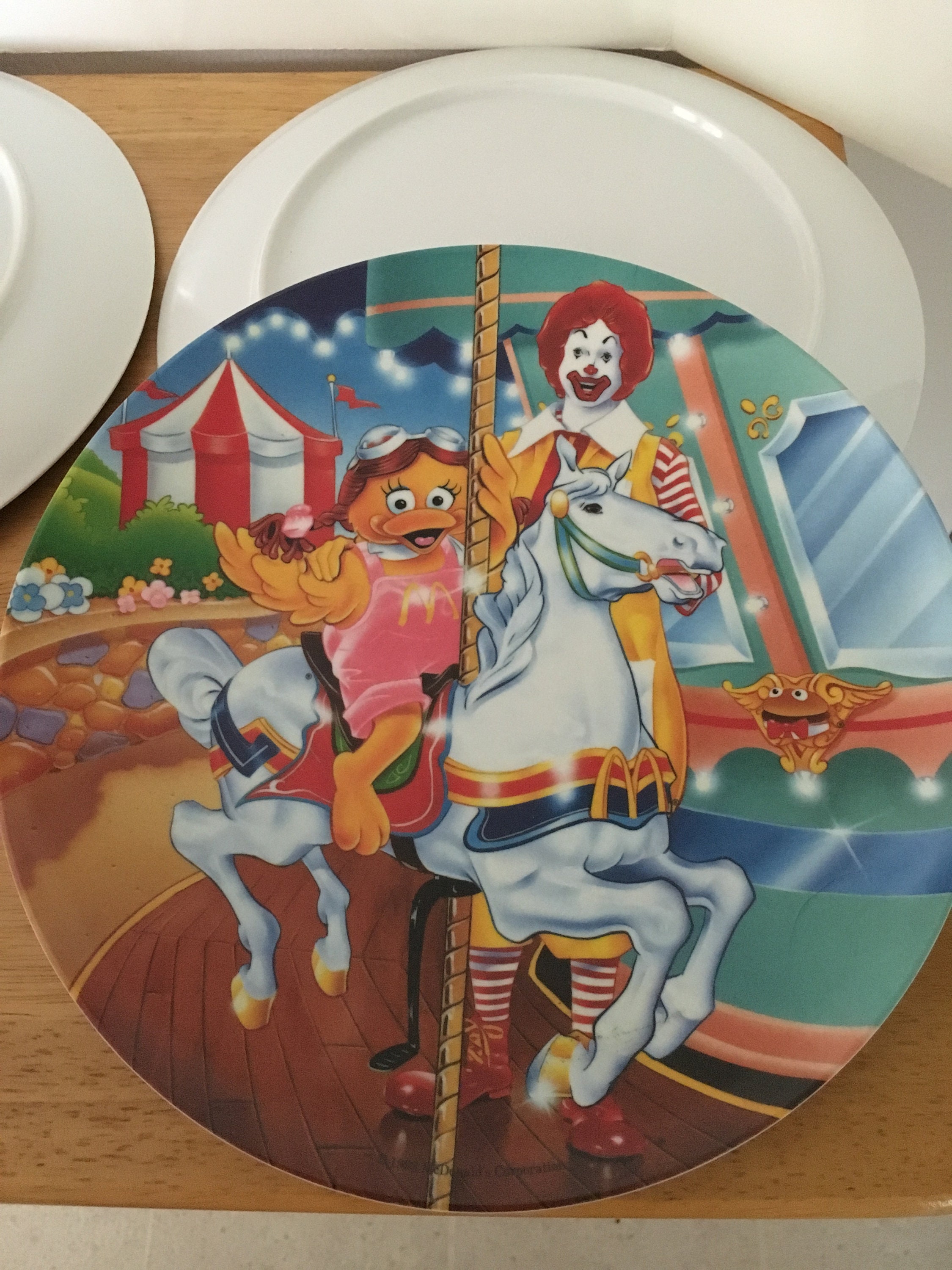 set of 4 Ronald McDonald and friends dinner plates