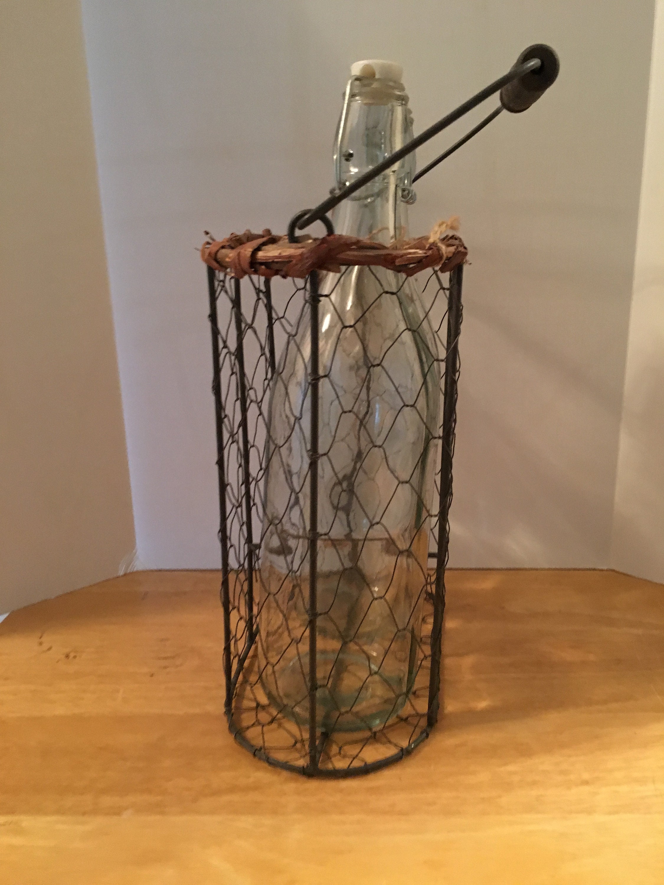 oil and vinegar bottles with holder
