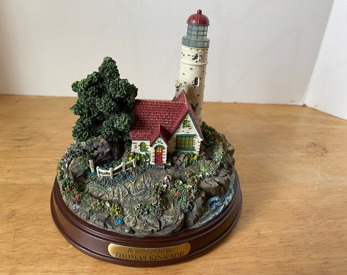 Lighted Thomas Kinkade beacon of Hope Lighted Lighthouse With Original