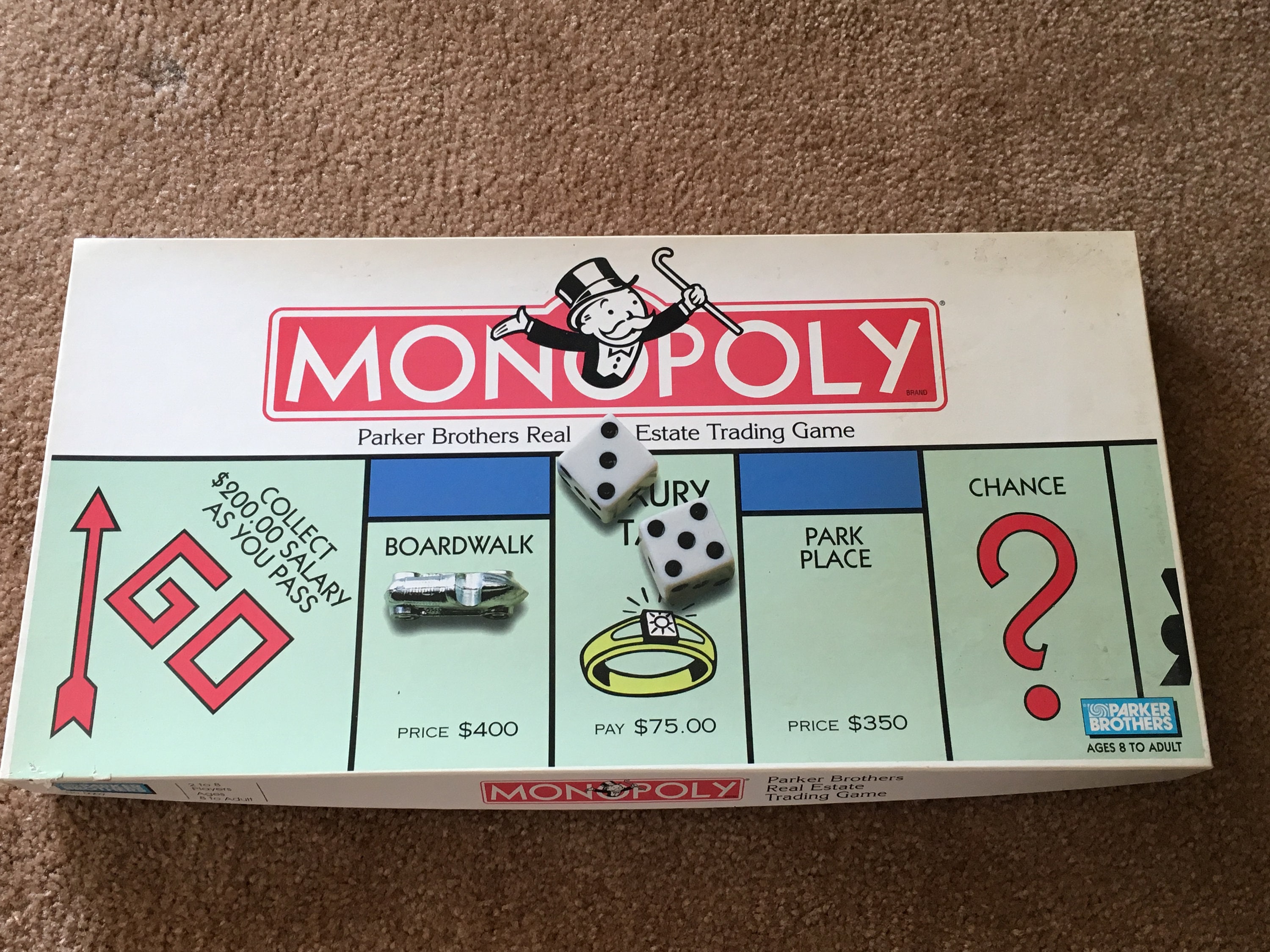 vintage 1996 Canadian Monopoly game with french words on board