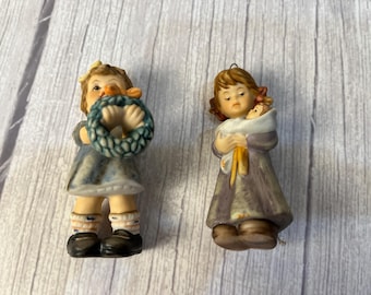 Choice 1999 vintage Berta Hummel girl figurine Christmas Ornaments