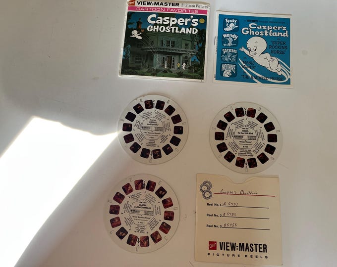 1969 GAF Casper's Ghostland 3-reel set
