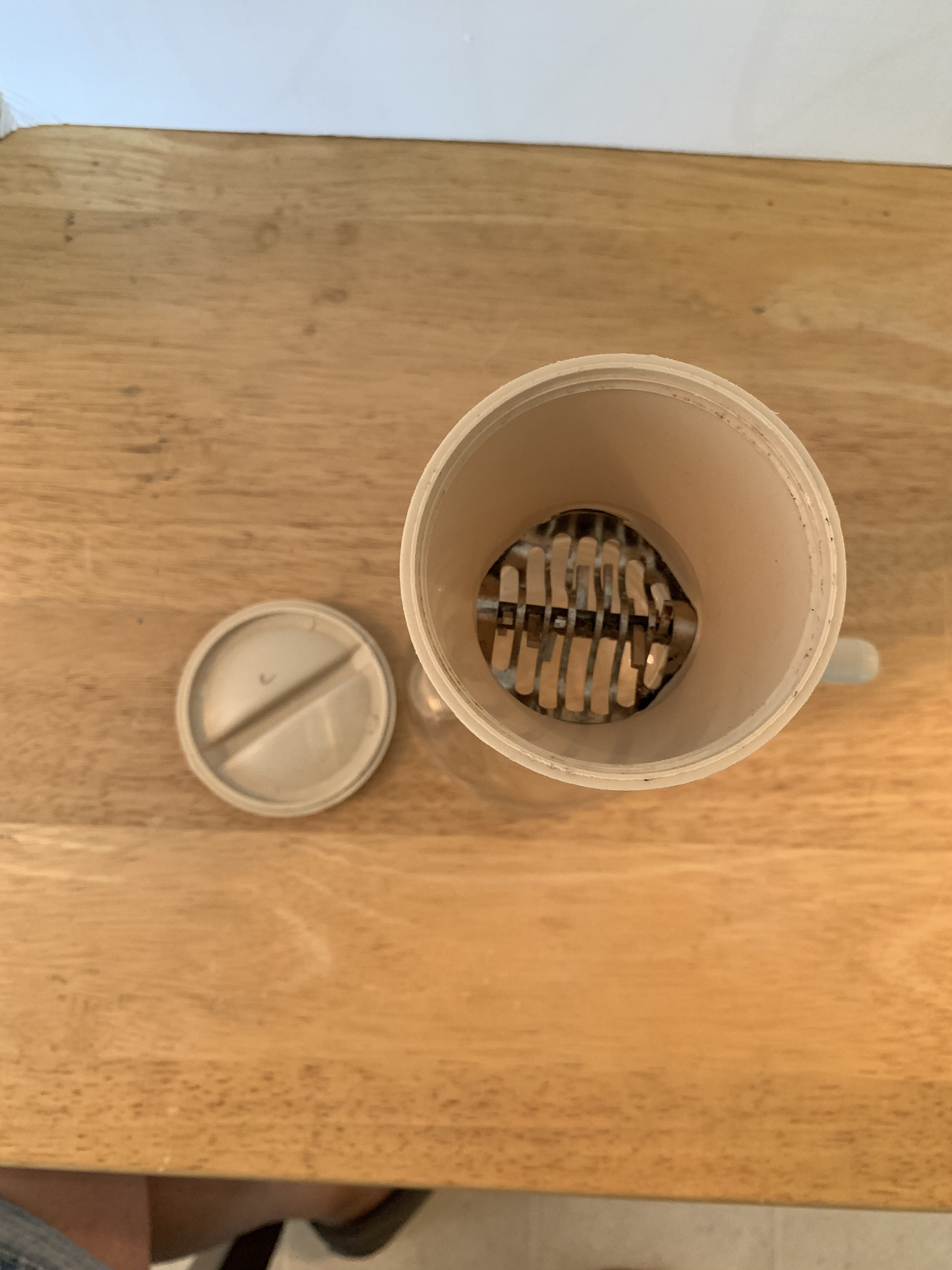 Vintage Androck glass nut grinder