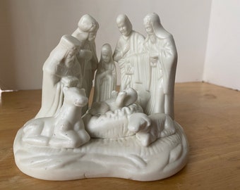 Hermitage Pottery Porcelain Bisque Nativity figurine