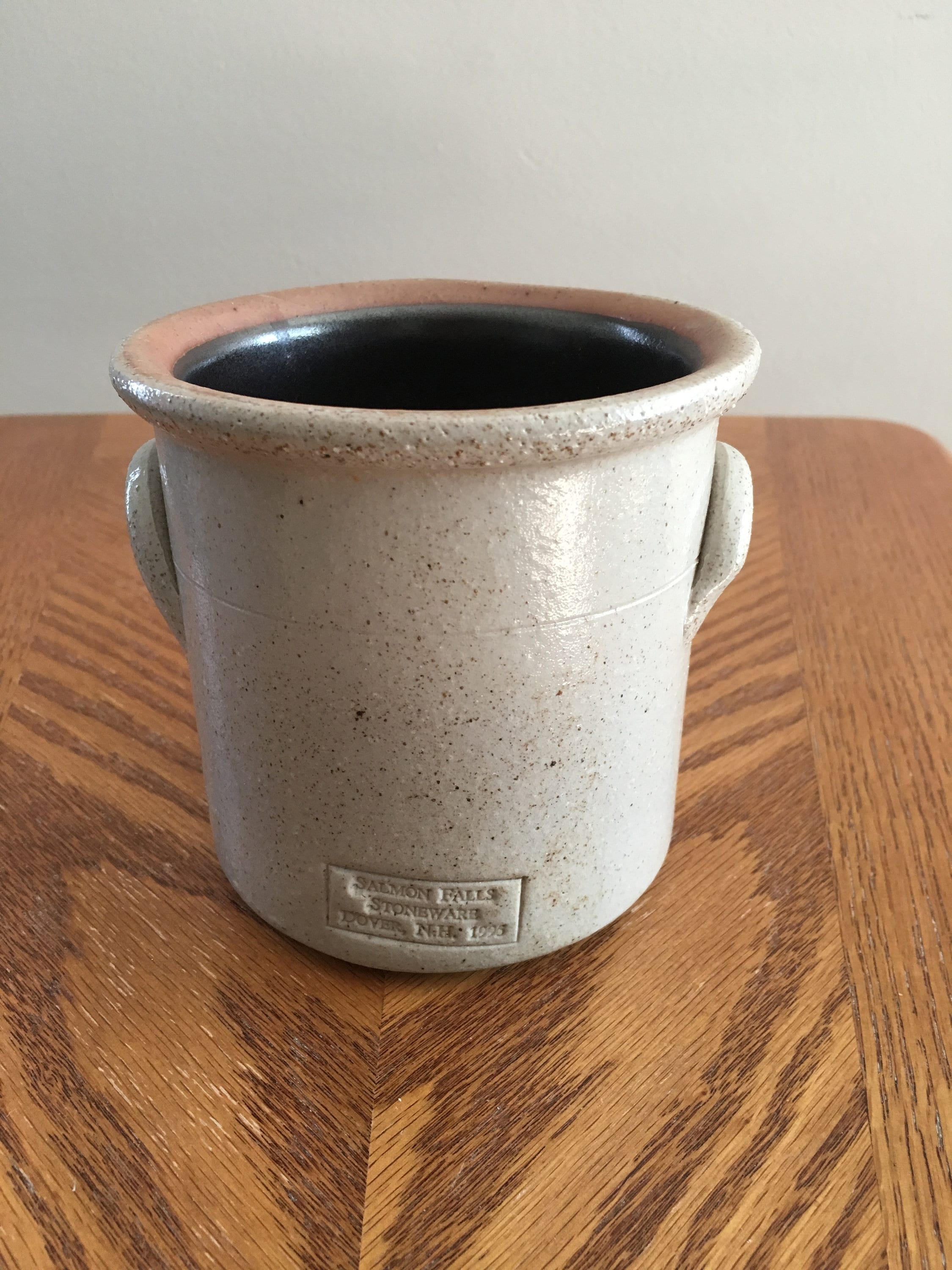 Salmon Falls Pottery Salt Glaze Blueberry crock