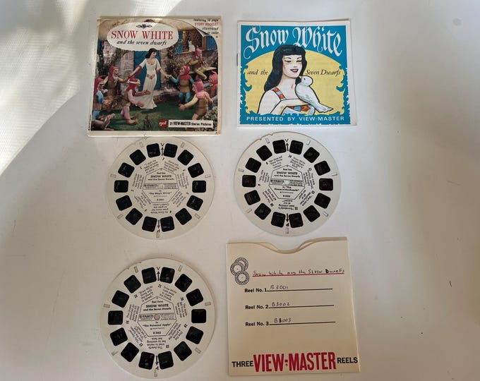 1955 Sawyer Snow White and the 7 dwarfs 3-reel set