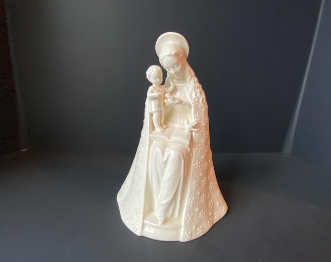 Hummel TMK 3SS "Flower Madonna" Figurine- Mary and Baby/Infant Jesus,  #10/1 West Germany in Creamy White Porcelain