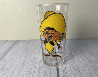 Vintage 1973 Speedy Gonzales Pepsi Warner Brothers Drinking Glass