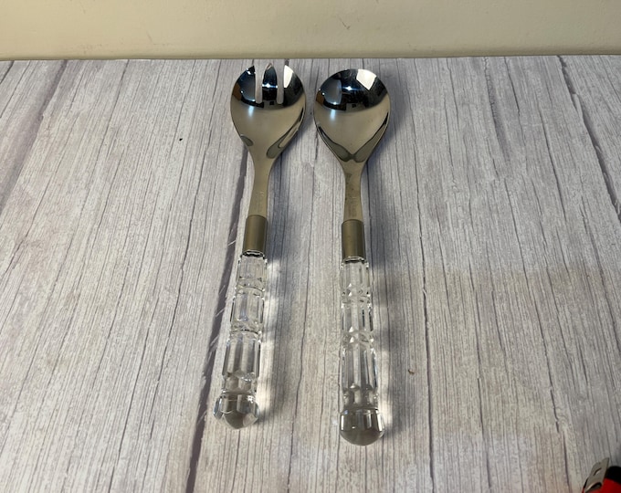 Mirage Acrylic salad spoon and fork set