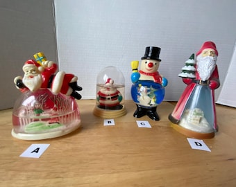 Choice of Vintage Christmas Snow Globes