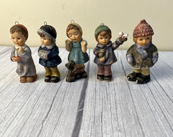 Choice 1999 vintage Berta Hummel girl figurine Christmas Ornaments