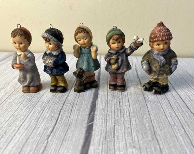 Choice 1999 vintage Berta Hummel girl figurine Christmas Ornaments