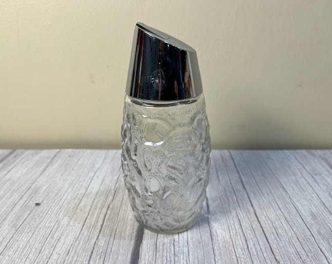 Gemco MCM glass embossed sugar dispenser