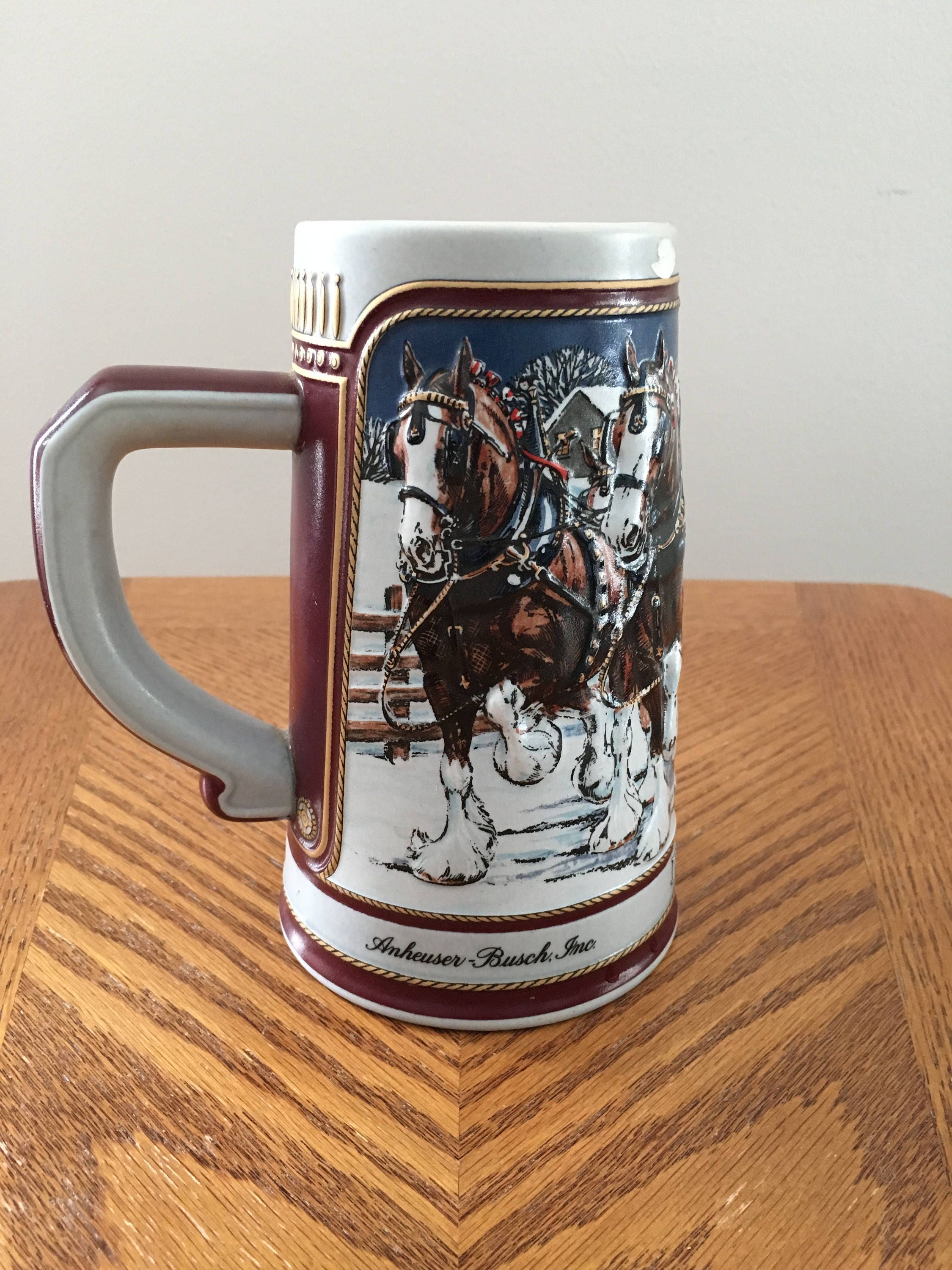 vintage budweiser beer steins