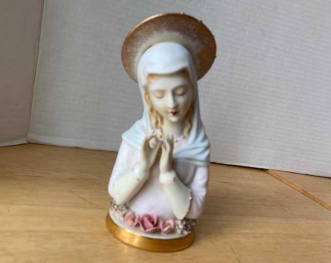 Lefton Madonna Bisque Figurine