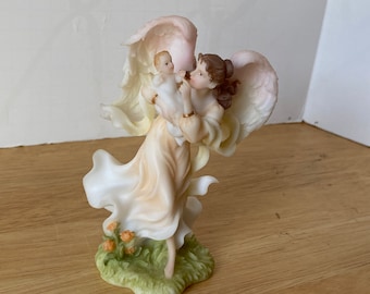 Mini October Motherhood Collection Seraphim  Angels of the Month Series #80780- 2003 by Roman Inc with box