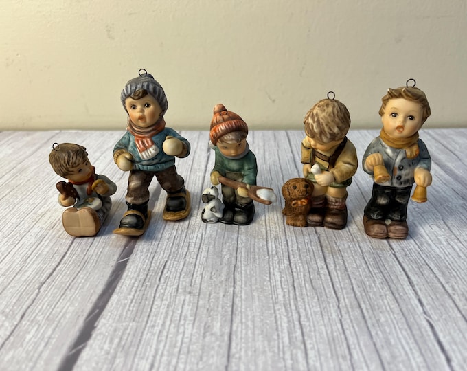 Choice 1999 vintage Berta Hummel boy figurine Christmas Ornaments
