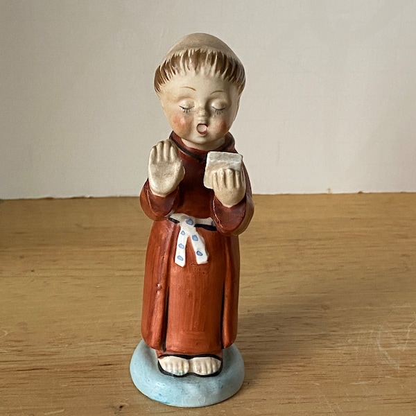 Vintage Friar Monk St. Francis of Assisi ceramic figurine