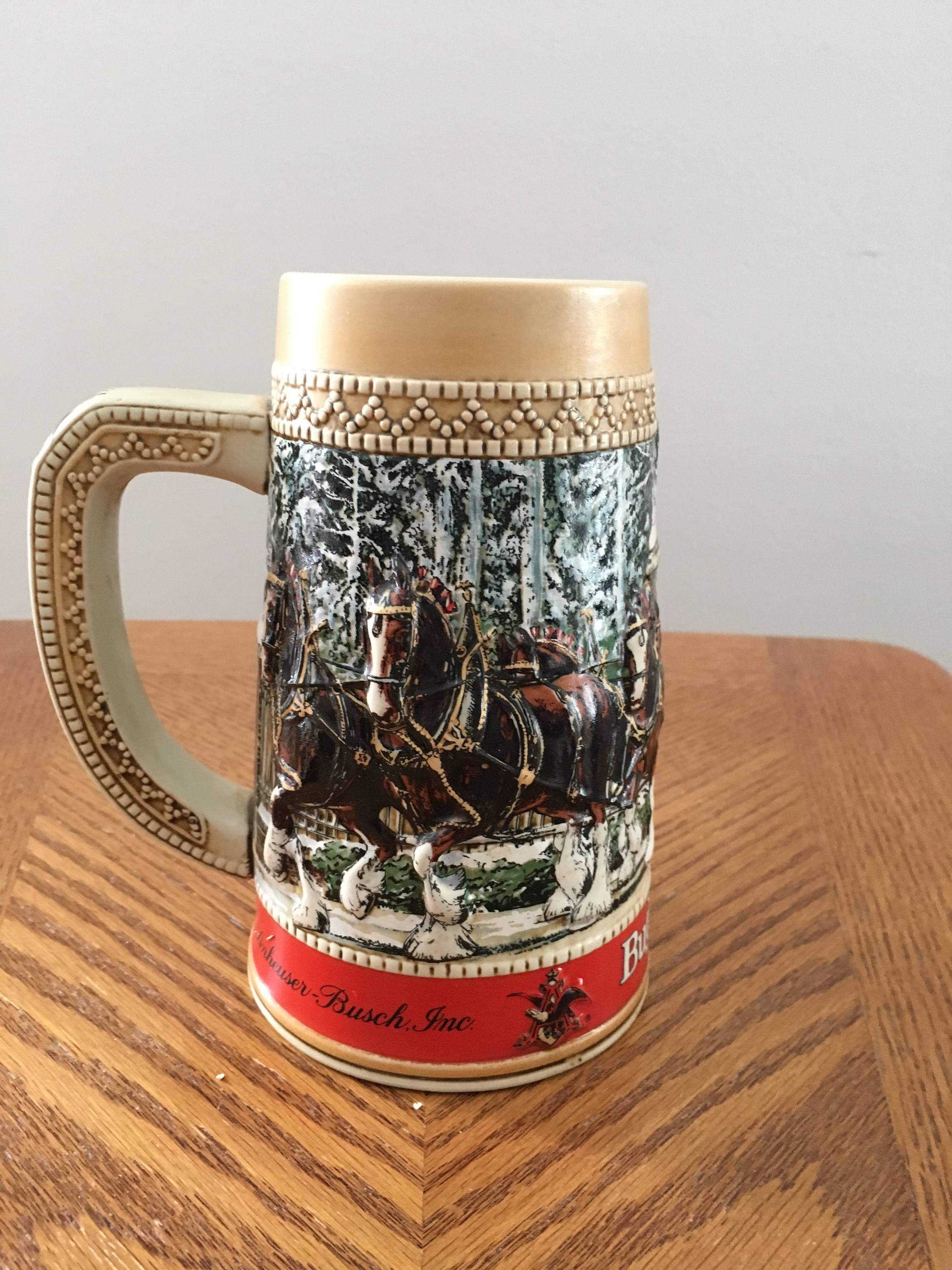 Vintage 1987 Budweiser (CS 70) beer stein Grants Farm Gates