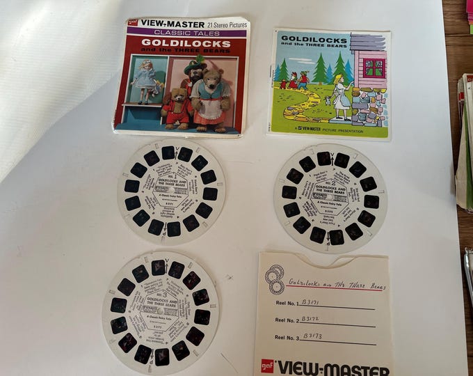 1963 GAF Goldilocks and the Three Bears 3-reel set