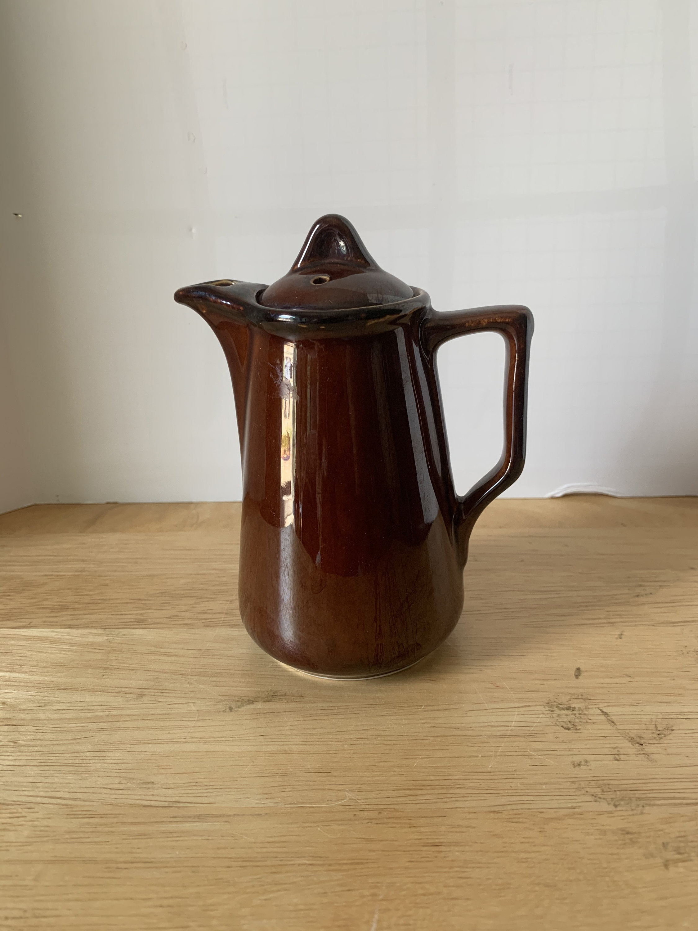 Vintage brown Hall tea pot