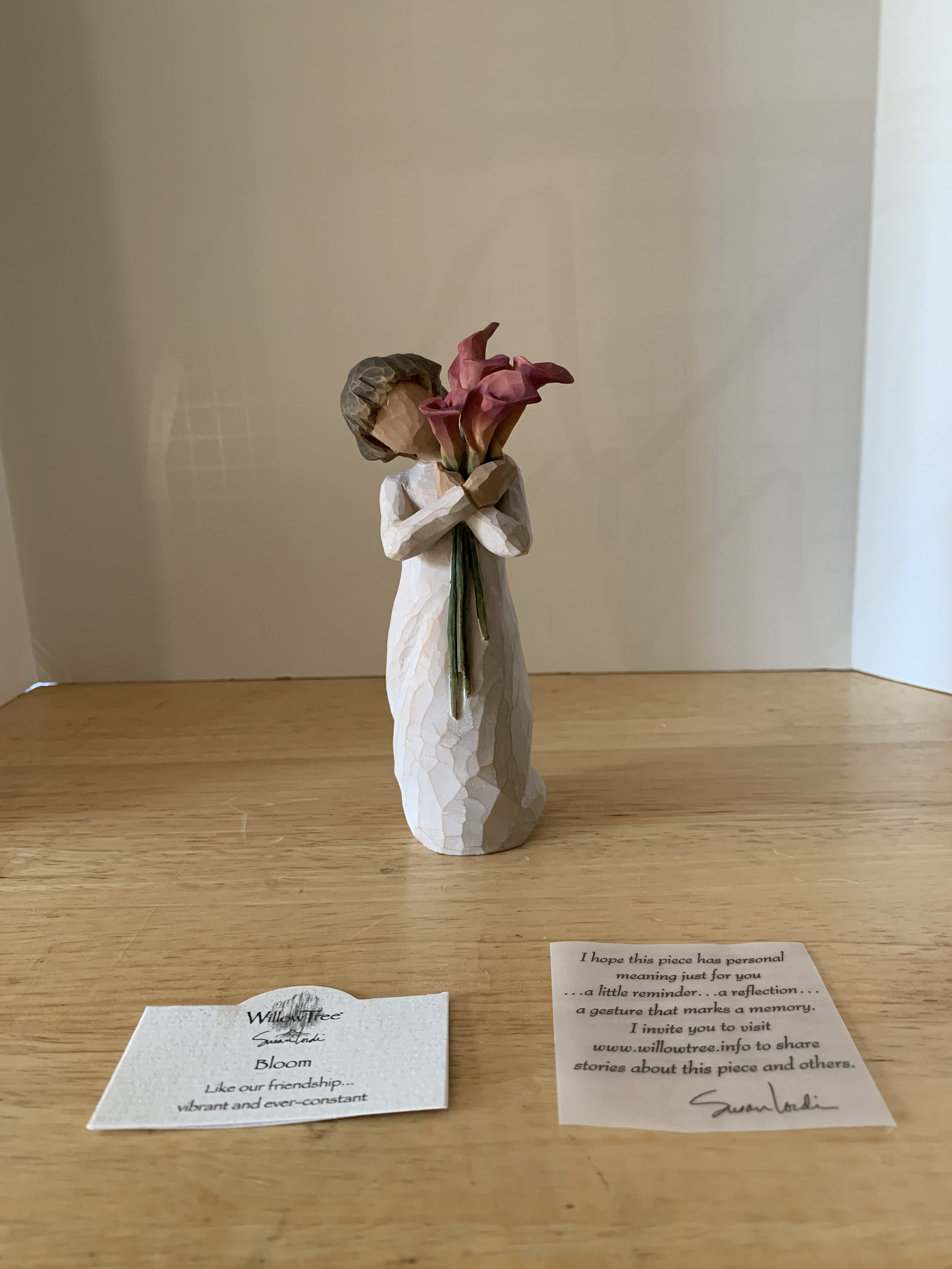 Vintage Willow Tree Bloom figurine in original box and all paper work NIB