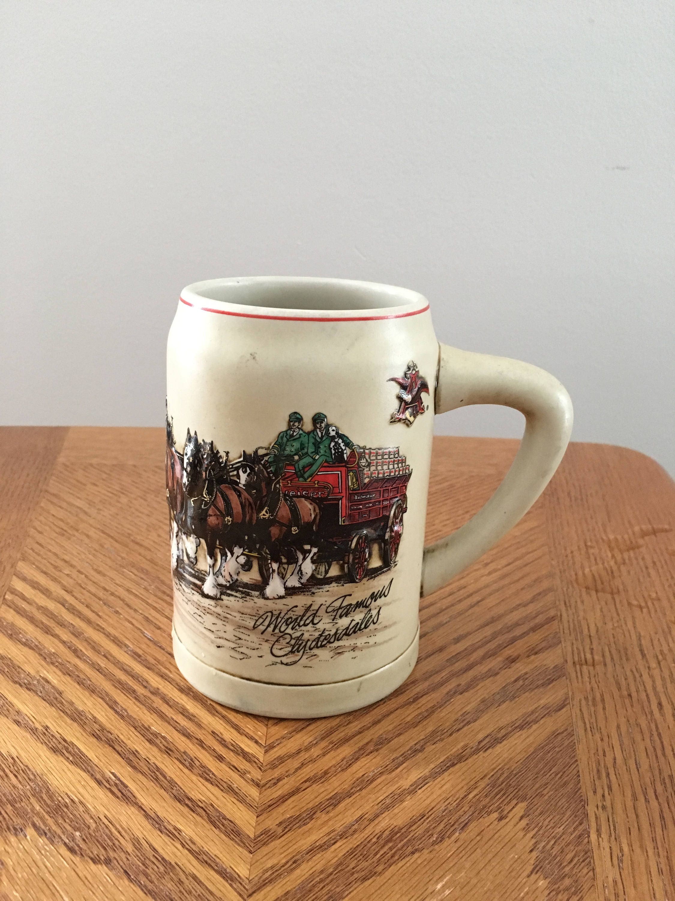 Vintage 1980 (CS 19) Budweiser beer stein Budweiser Champion Clydesdales