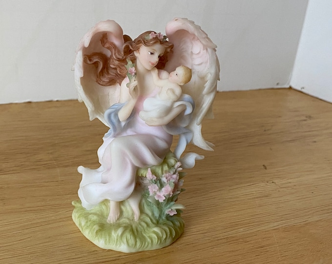 Mini August Motherhood Collection Seraphim  Angels of the Month Series #80778- 2003 by Roman Inc