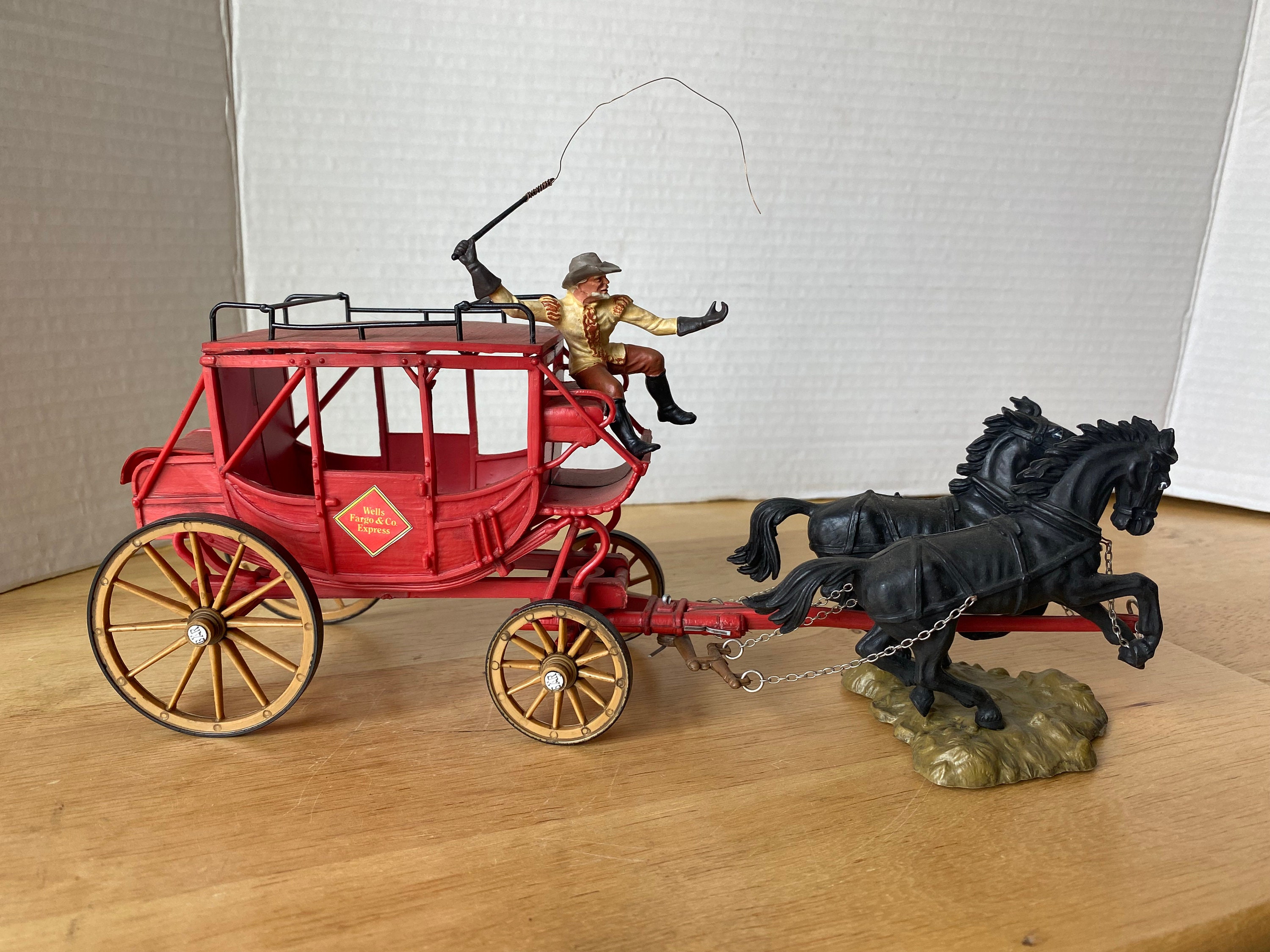 Lineol/Elastolin - H. 7,5 cm - Chariot en tôle et soldats