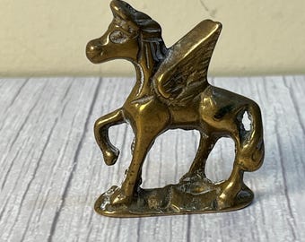Vintage MCM brass Pegasus