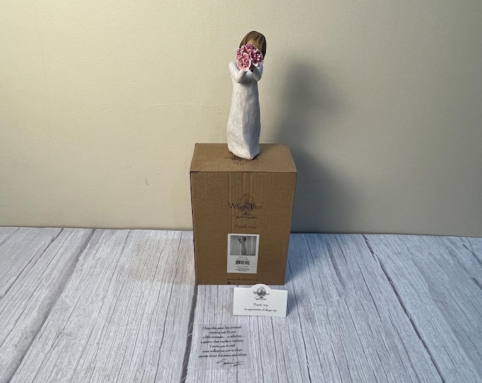 Vintage Willow Tree "Thank You" figurine in original box and all paper work NIB