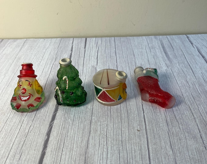 Set of 4 Old World large light bulb covers