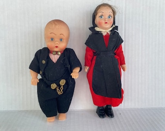 Set of 2 Vintage Dolls - One Sleepy Eye - Both Hard Plastic