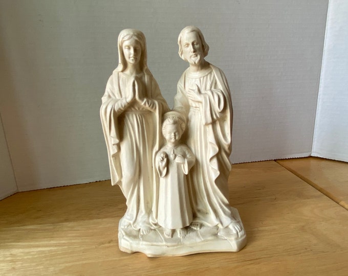 Holy Family Plastic Statue of Joseph, Mary and the Christ Child Jesus