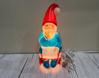 General Foam Plastics 13 1/2" Blow mold lighted Gnome