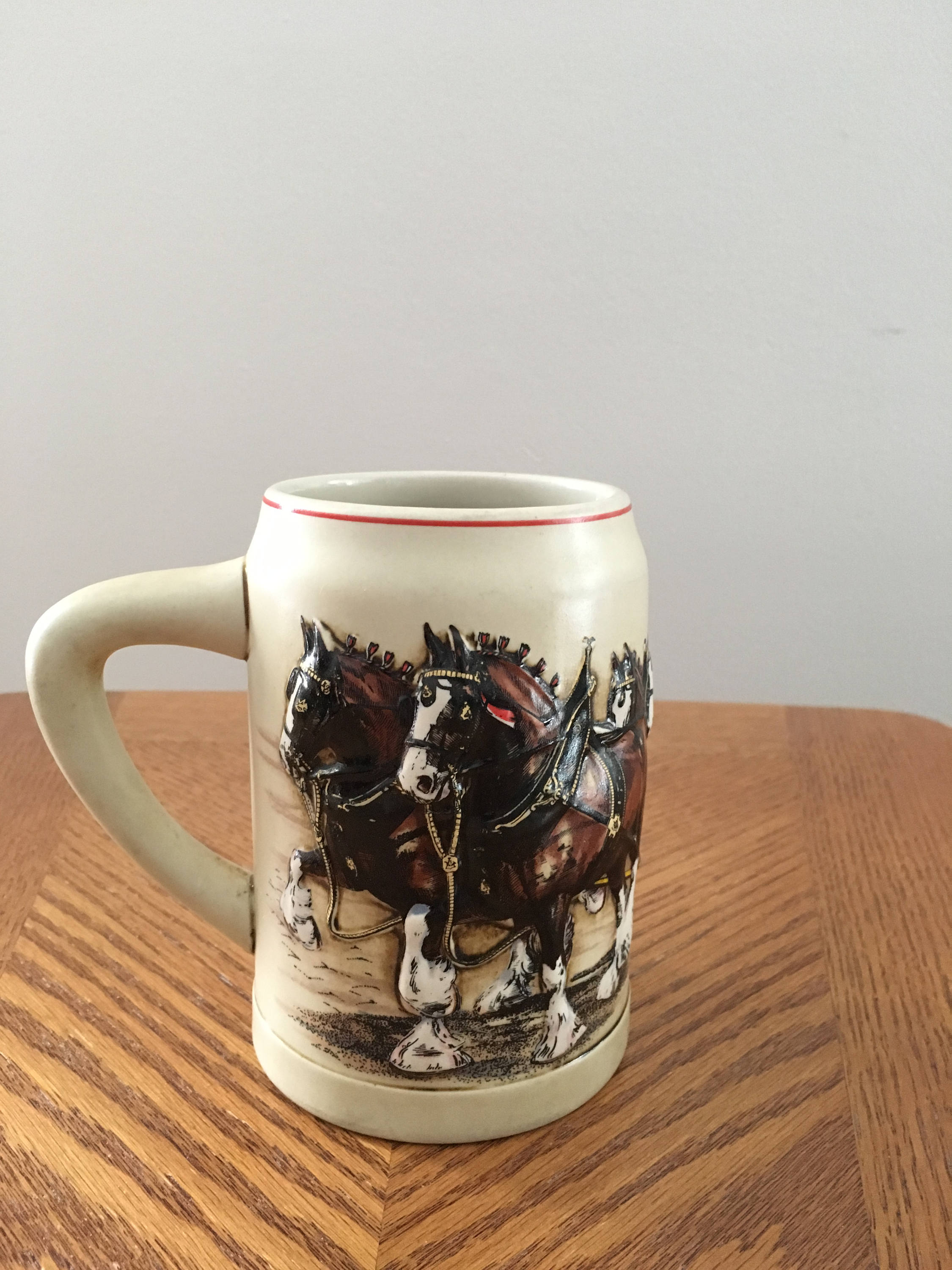 Vintage 1980 (CS 19) Budweiser beer stein Budweiser Champion Clydesdales