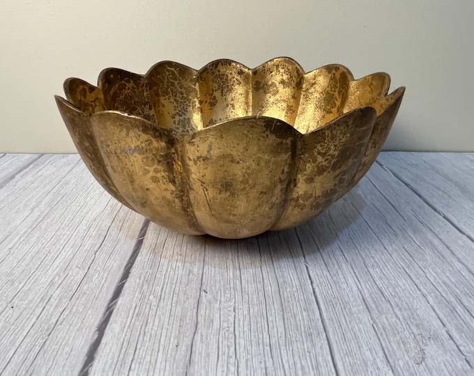 brass Lotus leaf design planter