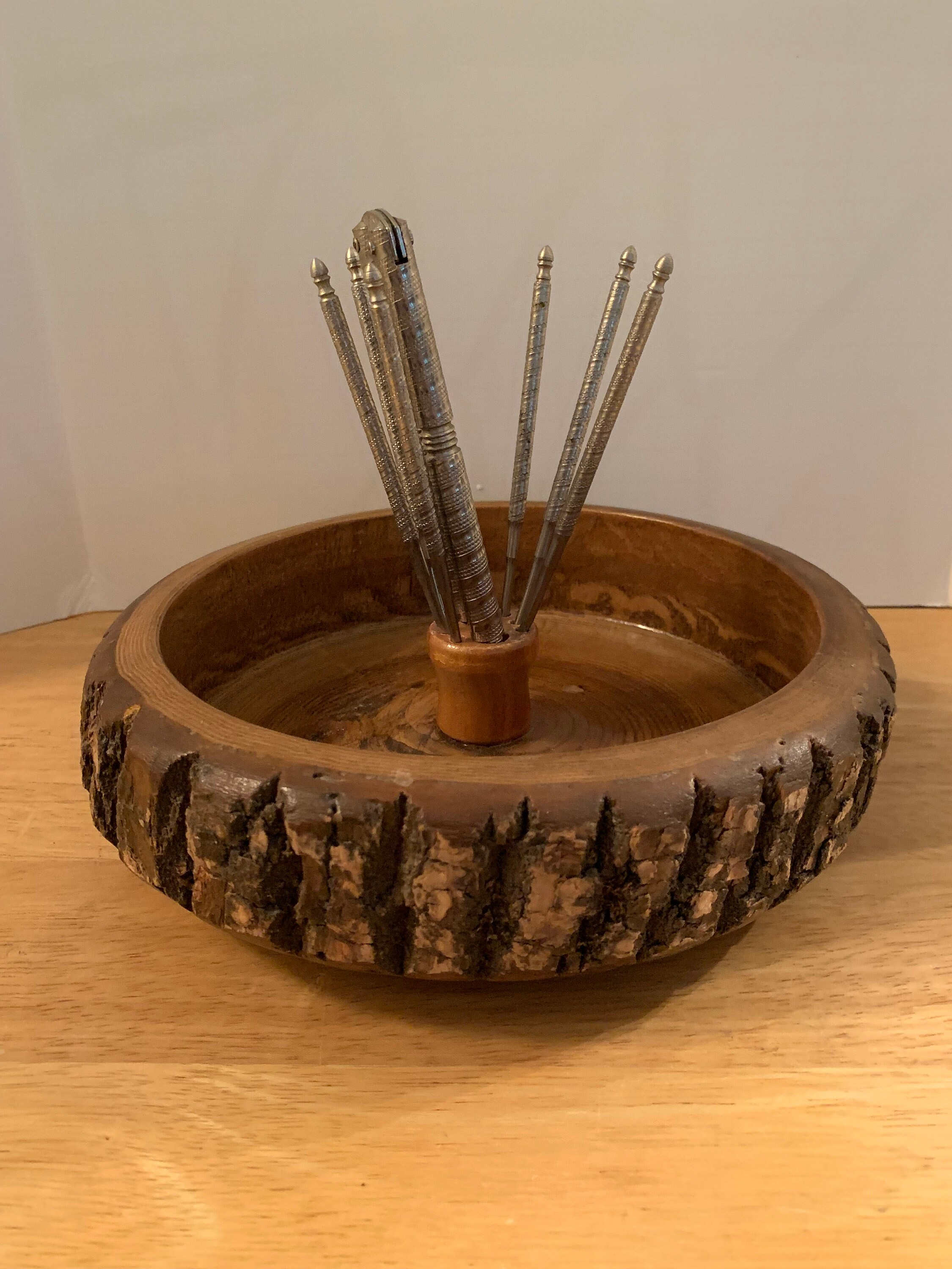 Vintage 8 piece nut bowl