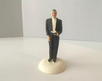 RARE Minister -1953 Wedding Minister Officiant Chalkware Cake Topper from Coast Novelty