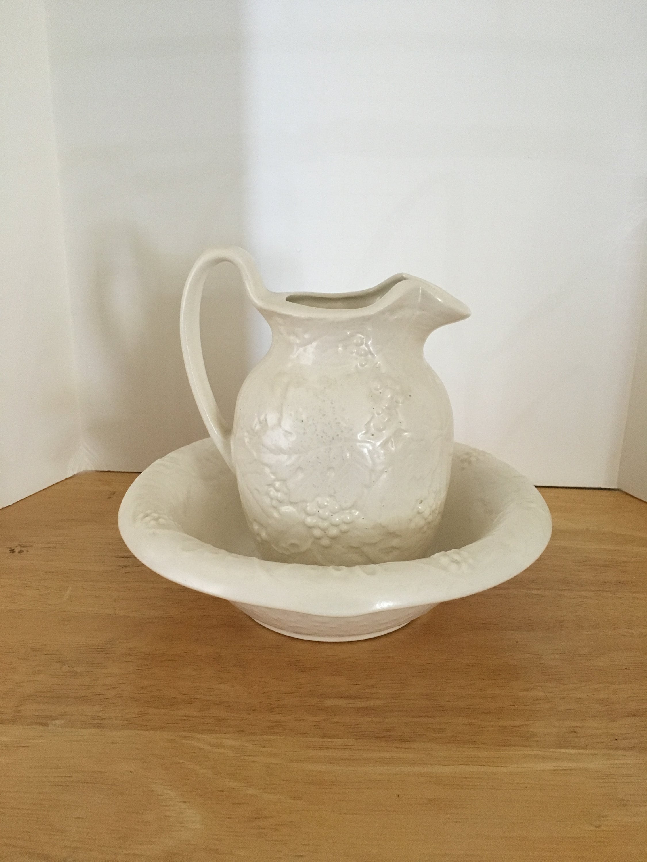 Vintage pitcher and bowl