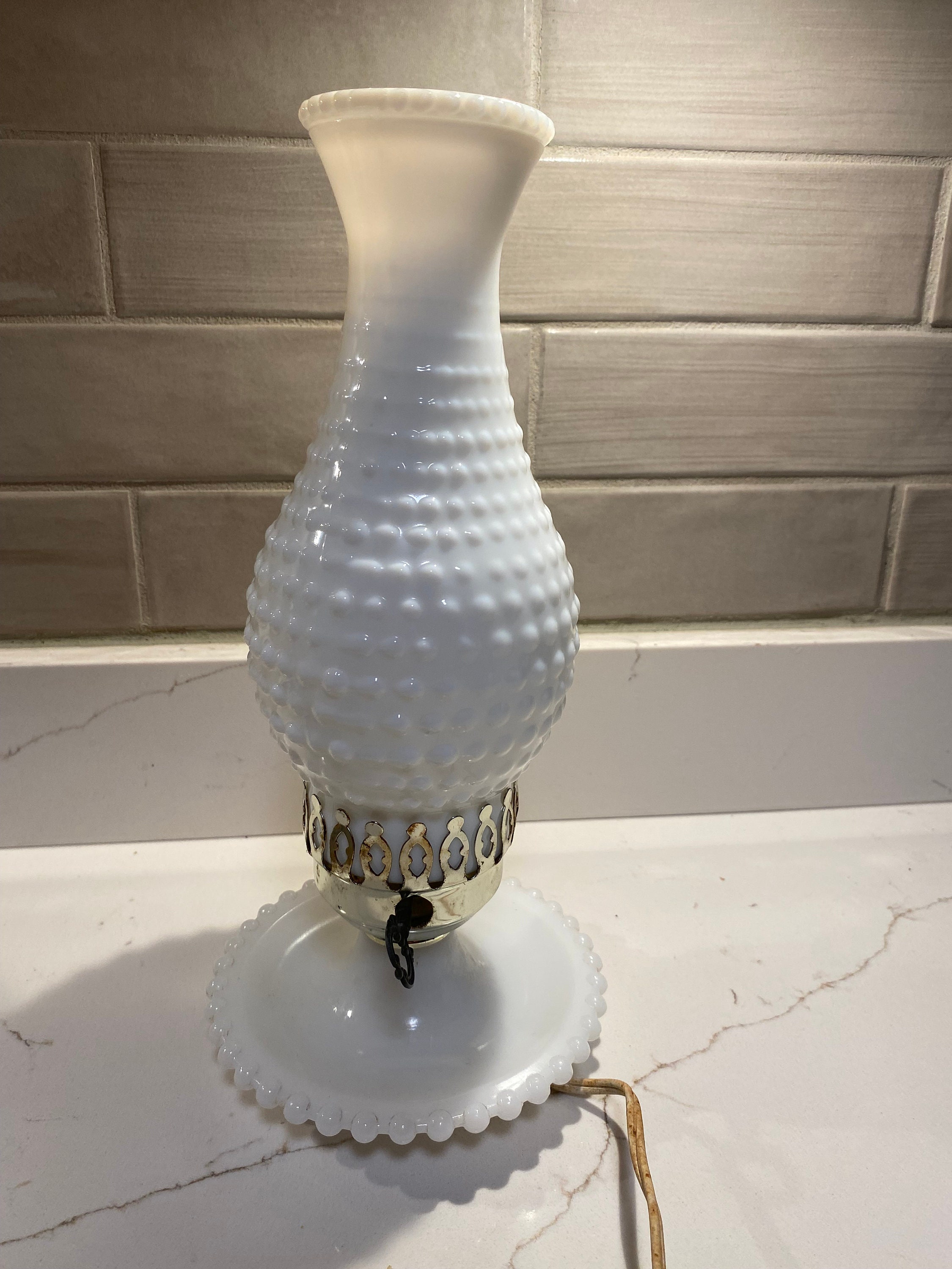 Hobnail outlet hurricane lamp